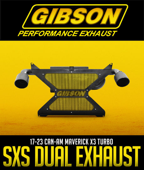 GIBSON PERFORMANCE EXHAUST SXS DUAL EXHAUST: 2017–2023 CAN-AM MAVERICK X3 TURBO