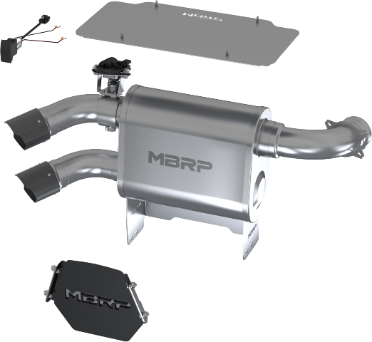 MBRP Dual-Out Active Exhaust 2017-2025 Can-Am Maverick X3 Turbo/Turbo R/Turbo RR