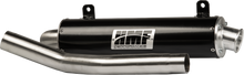HMF Slip On Exhaust for Suzuki King Quad 400/Eiger (08-24) Brushed w/Turn Down
