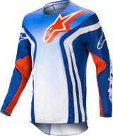 RACER SEMI JERSEY BLUE/HOT ORANGE MD