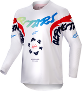 YOUTH RACER HANA JERSEY WHITE/MULTICOLOR XL